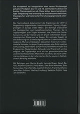 Schiltz, Orgelpredigten in Europa(1600- (Schnell und Steiner)