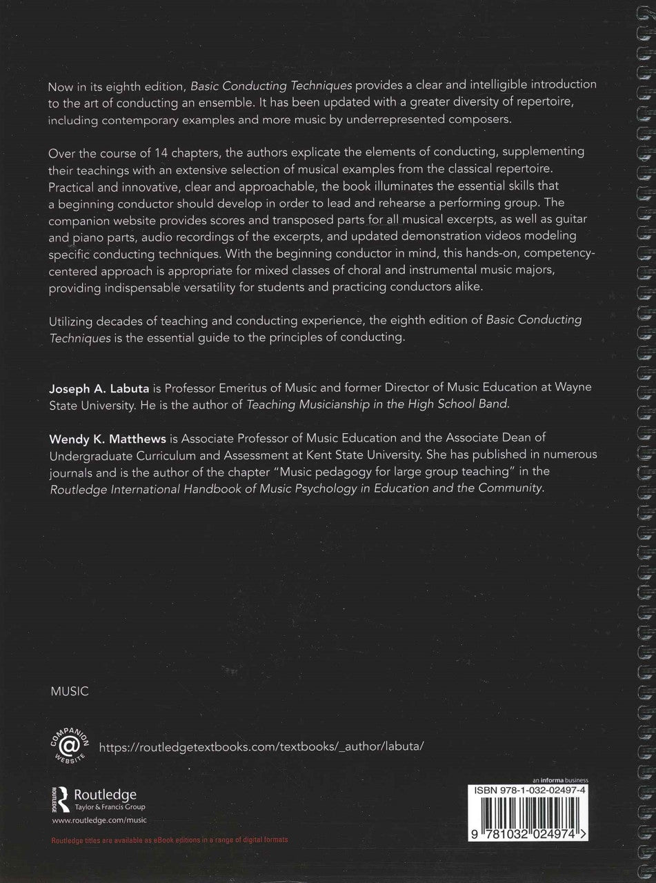 Labuta, Basic Conducting Technniques,8th (Routledge)