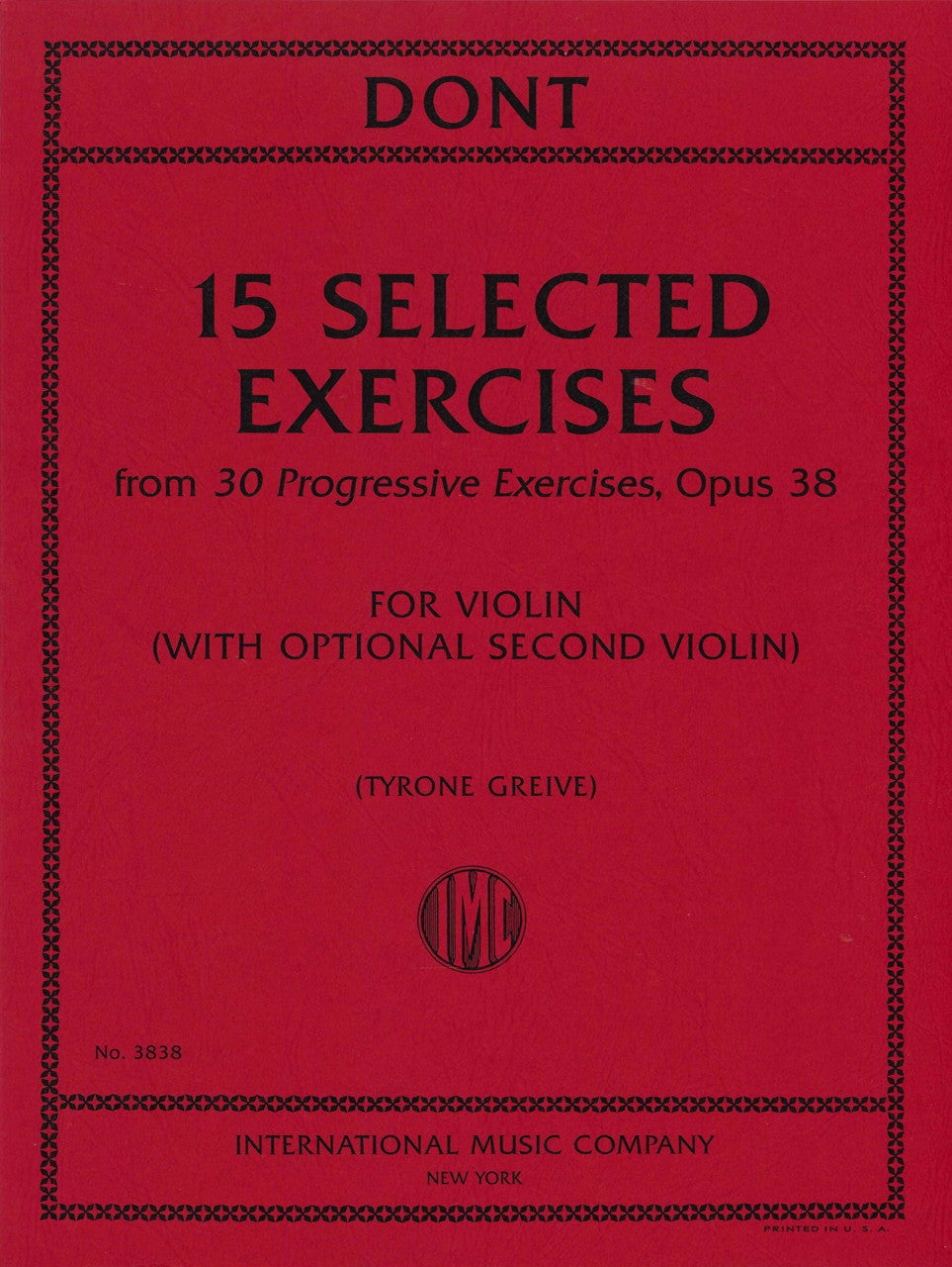Dont, Selected Exercises from 30 Progres (IMC)