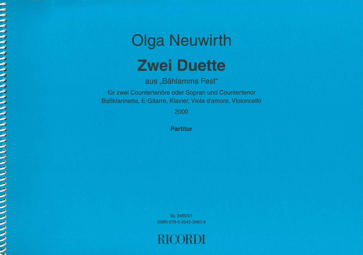 Neuwirth, 2 Duette: aus 'Bahlamms Fest' (Ricordi)