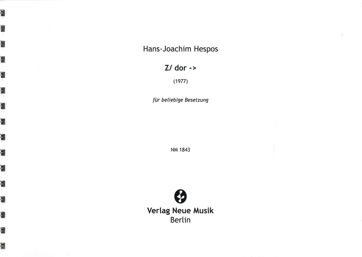 Hespos, Z/ dor -> (Verlag Neue Musik)