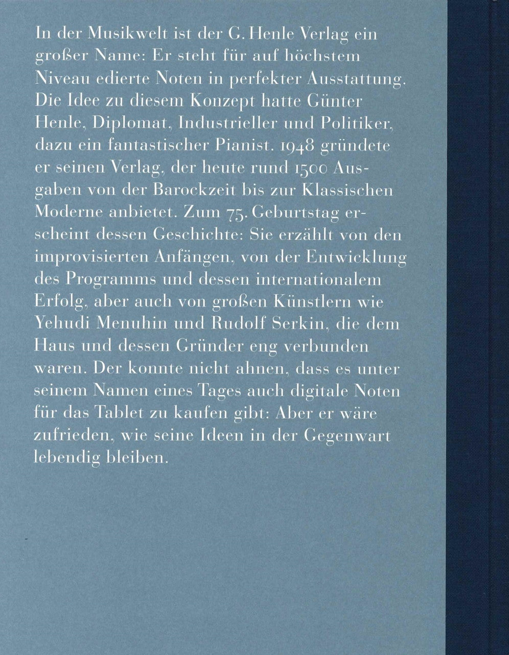 Heyl, 75 Jahre G. Henle Verlag (Henle/[Carl Hanser])