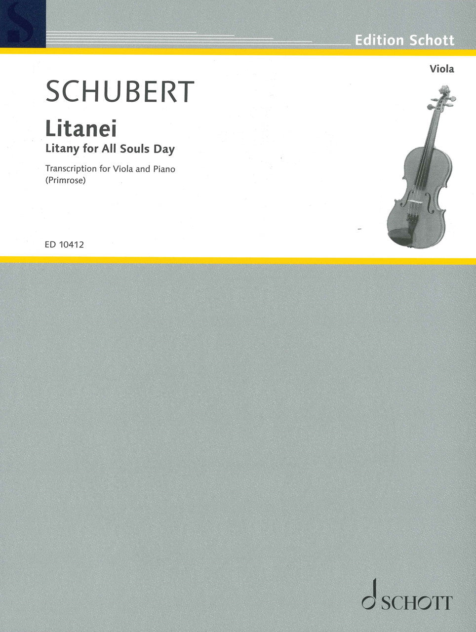 Schubert, Litany for All Souls Day (Schott)