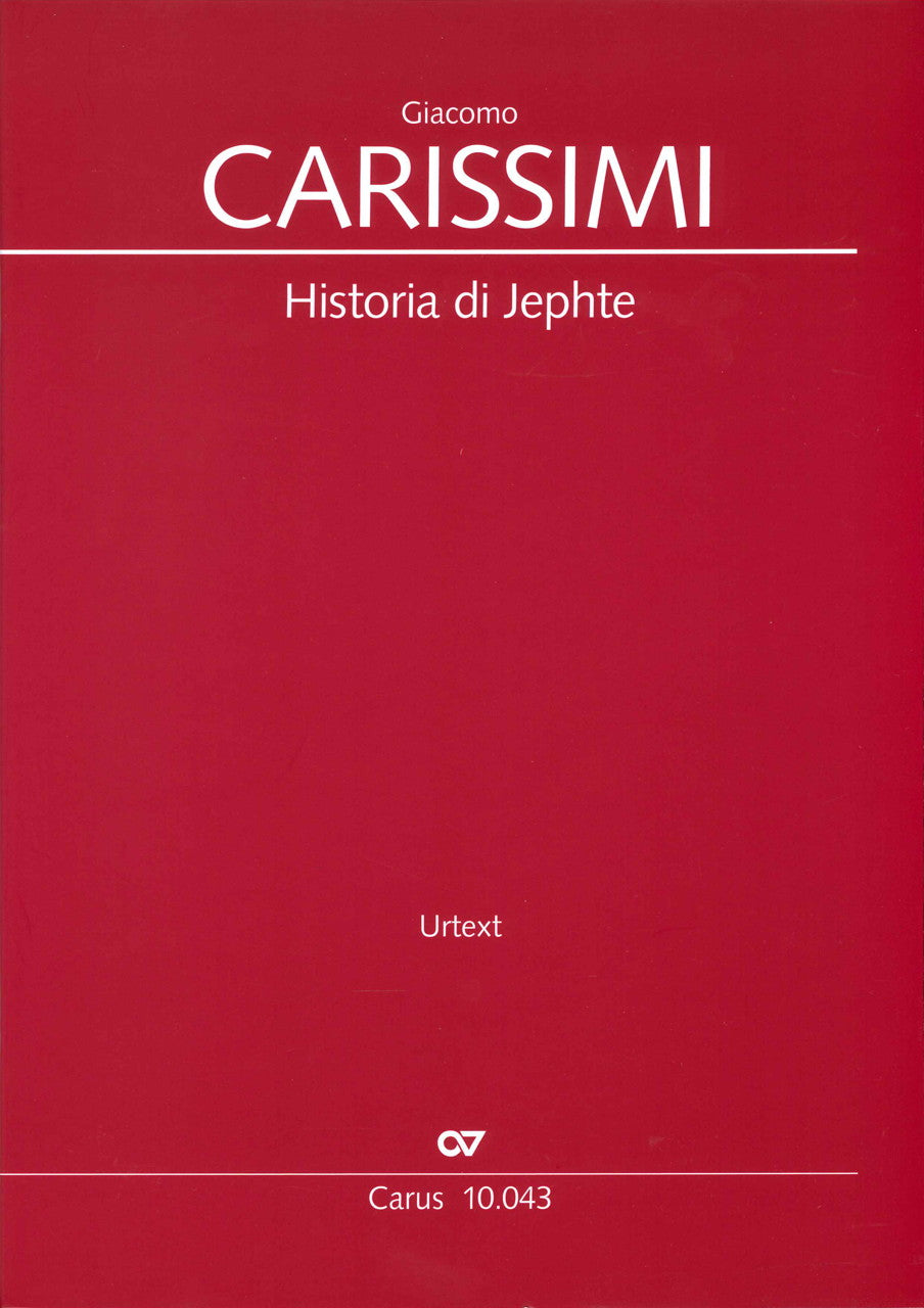 Carissimi, Historia di Jephte (Carus)
