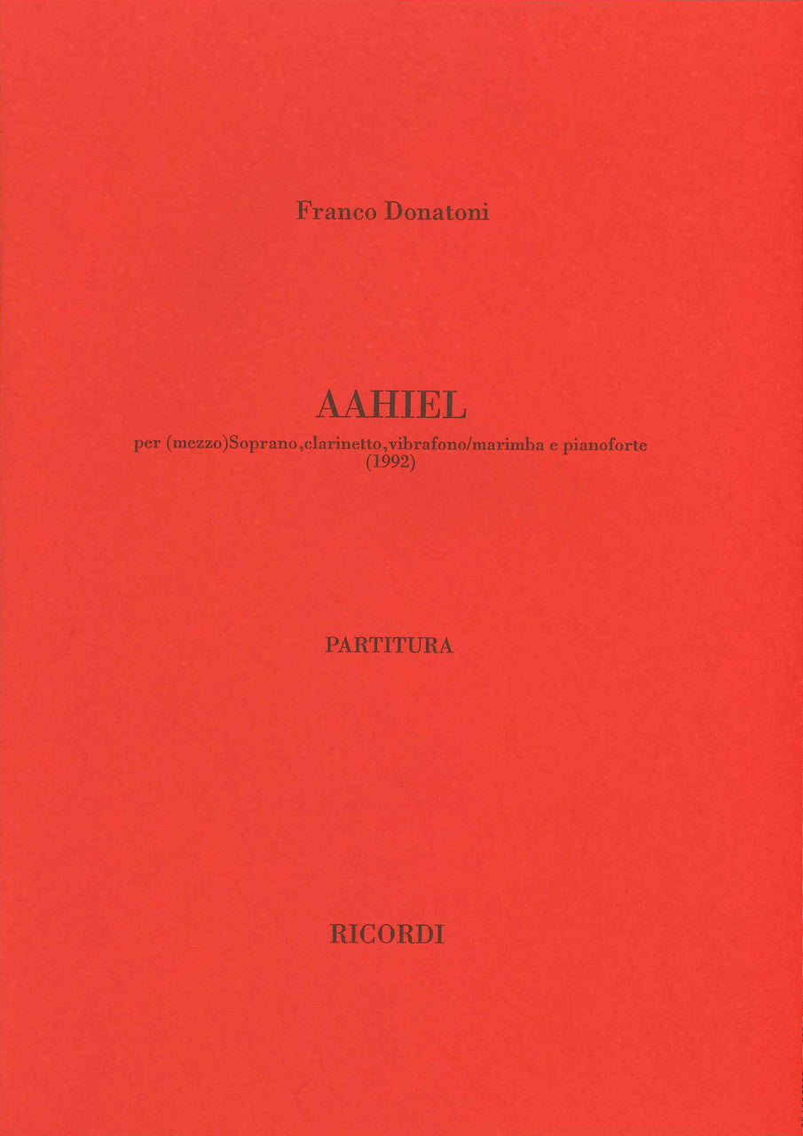 Donatoni, Aahiel (Ricordi)