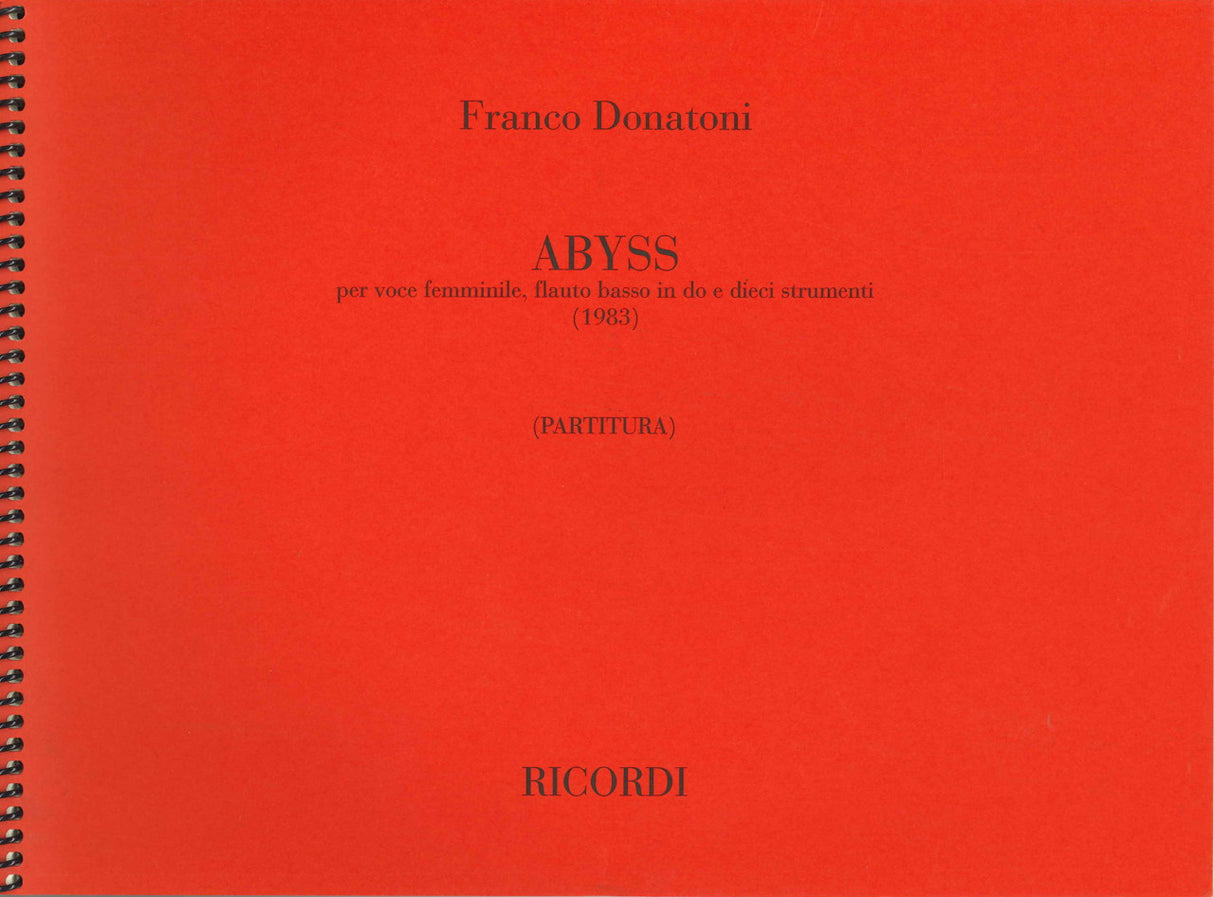 Donatoni, Abyss (1983) (Ricordi)