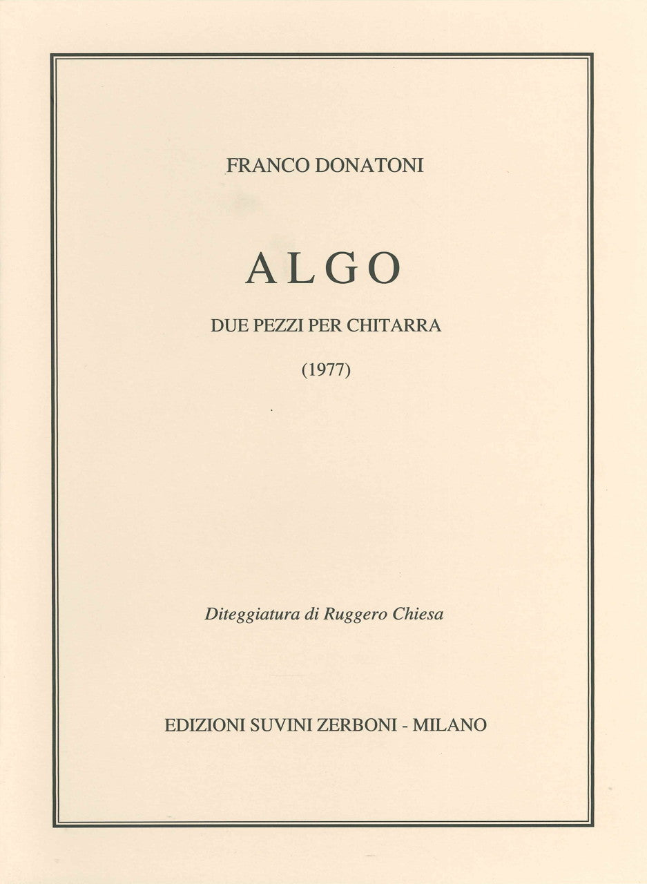 Donatoni, Algo (1977) (Suvini Zerboni)