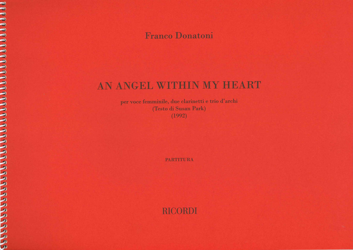 Donatoni, An Angel within My Heart(1992) (Ricordi)