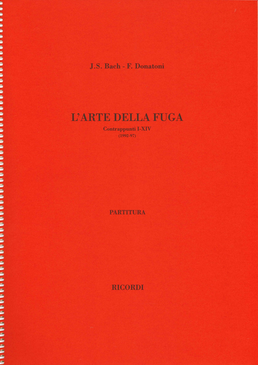 Bach/Donatoni, L'arte della Fuga I-XIV (Ricordi)