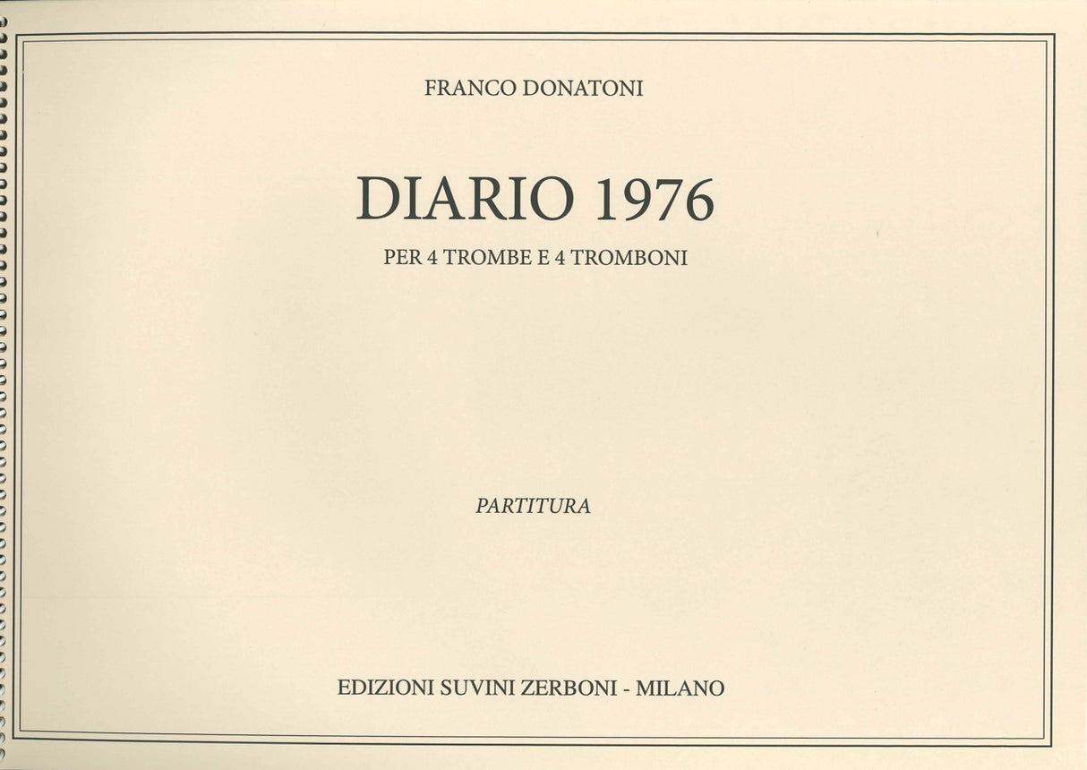 Donatoni, Diario 1976 (Suvini Zerboni)