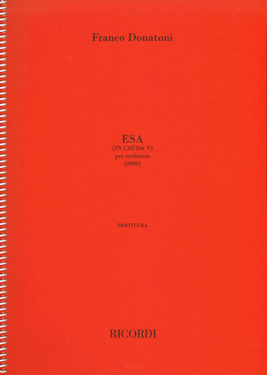Donatoni, Esa (In Cauda V) (2000) (Ricordi)