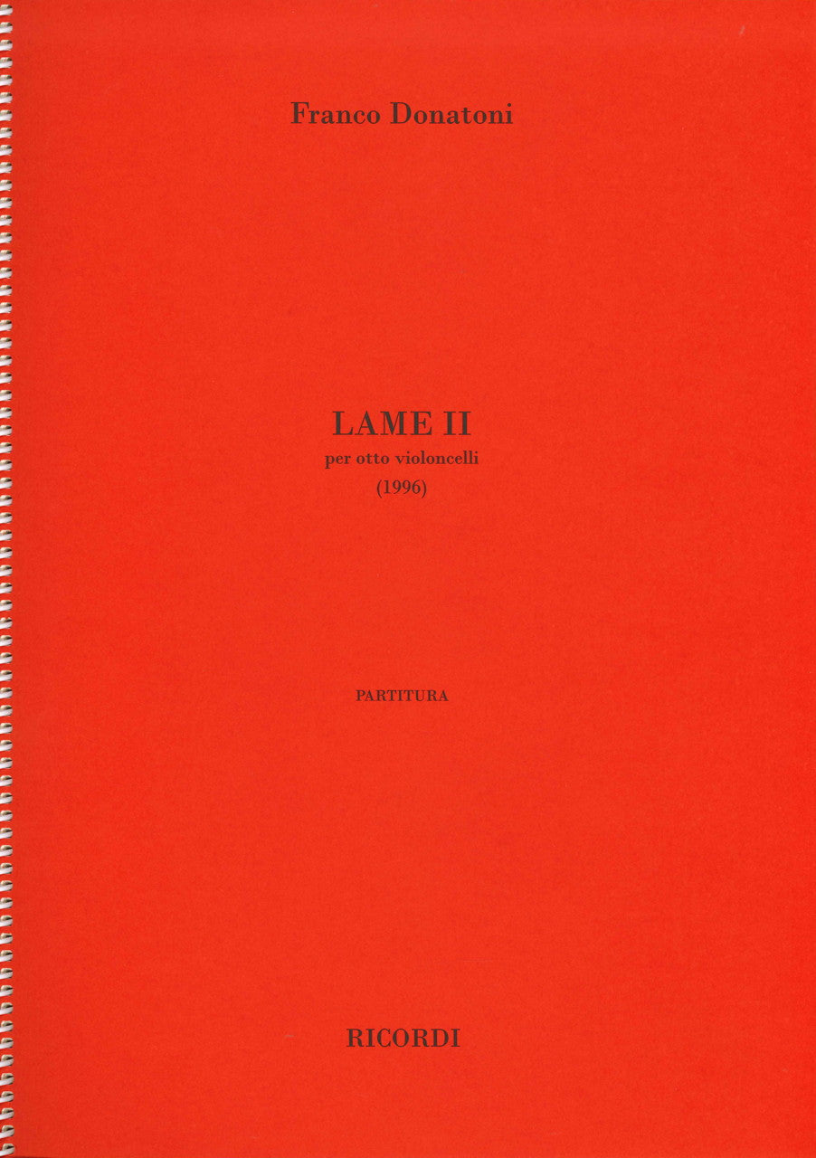 Donatoni, Lame II (1996) (Ricordi)