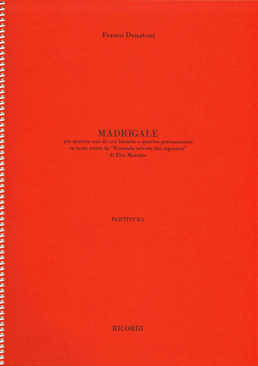 Donatoni, Madrigale (Ricordi)