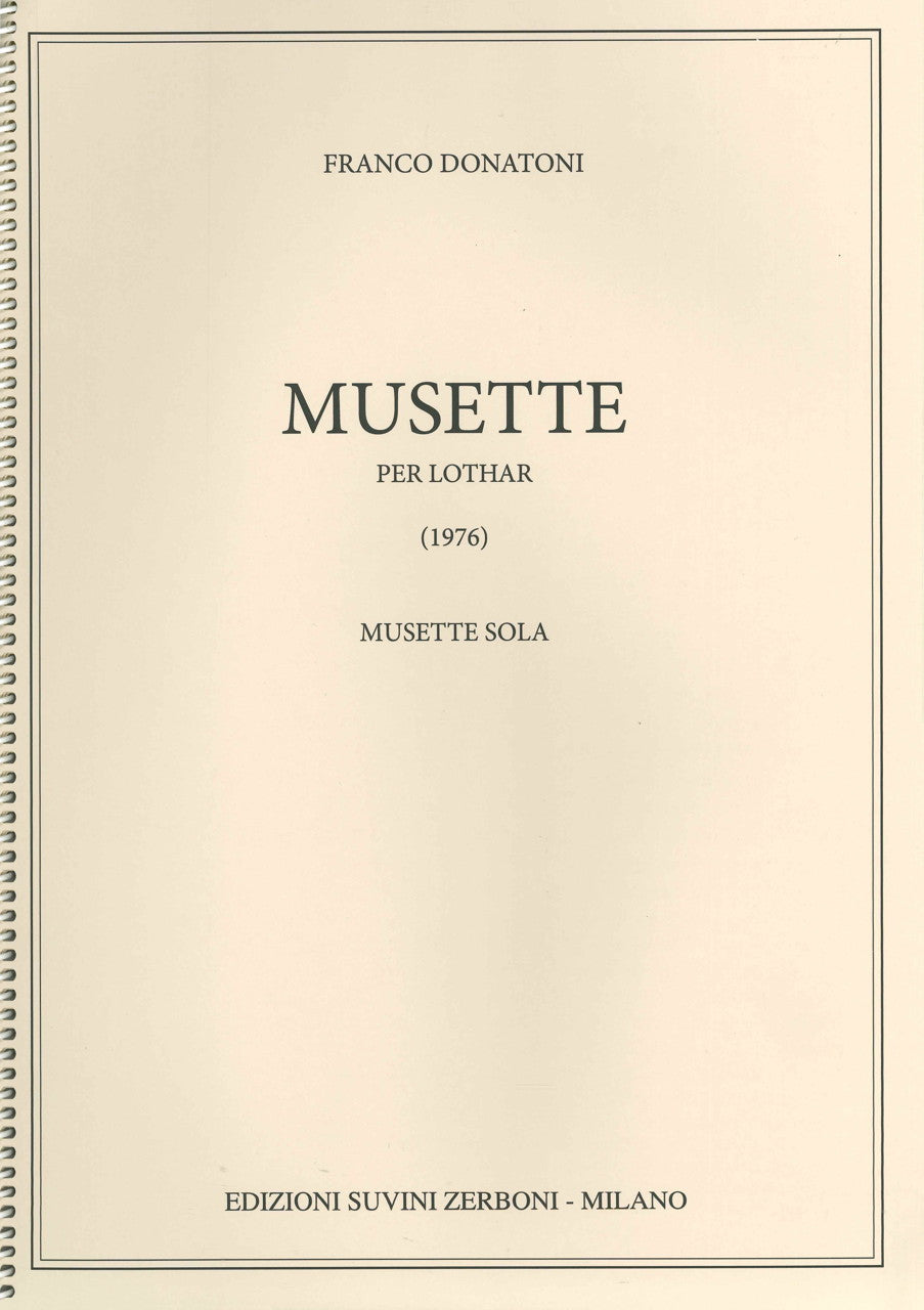 Donatoni, Musette per Lothar (1976) (Suvini Zerboni)