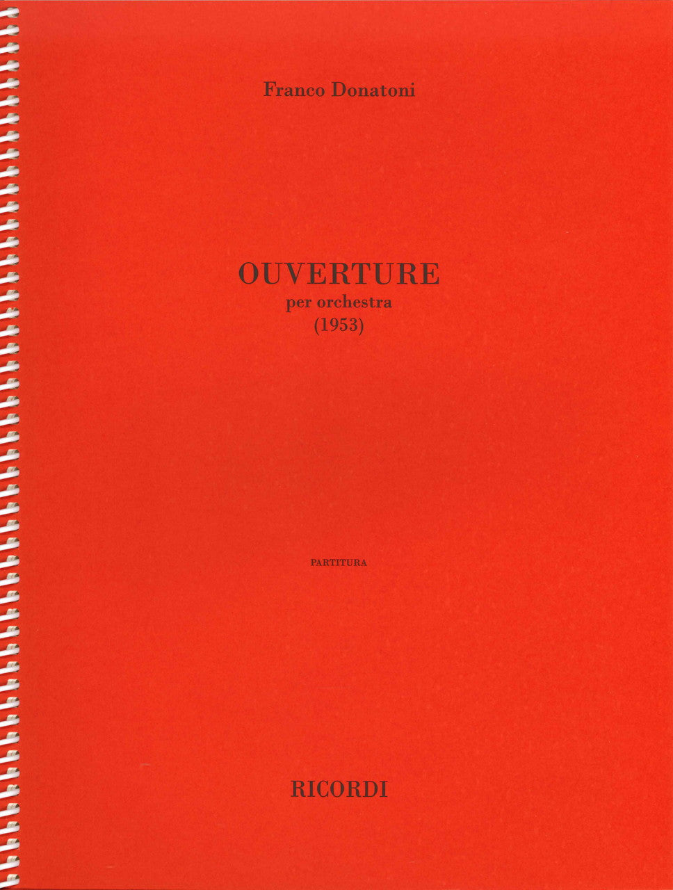 Donatoni, Ouverture (1953) (Ricordi)