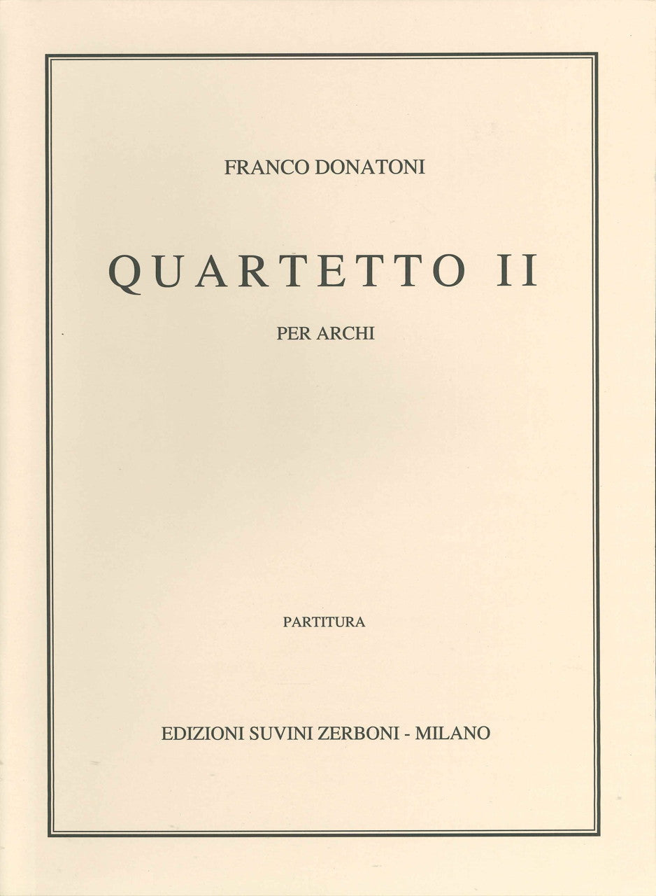 Donatoni, Quartetto II (1958) (Suvini Zerboni)
