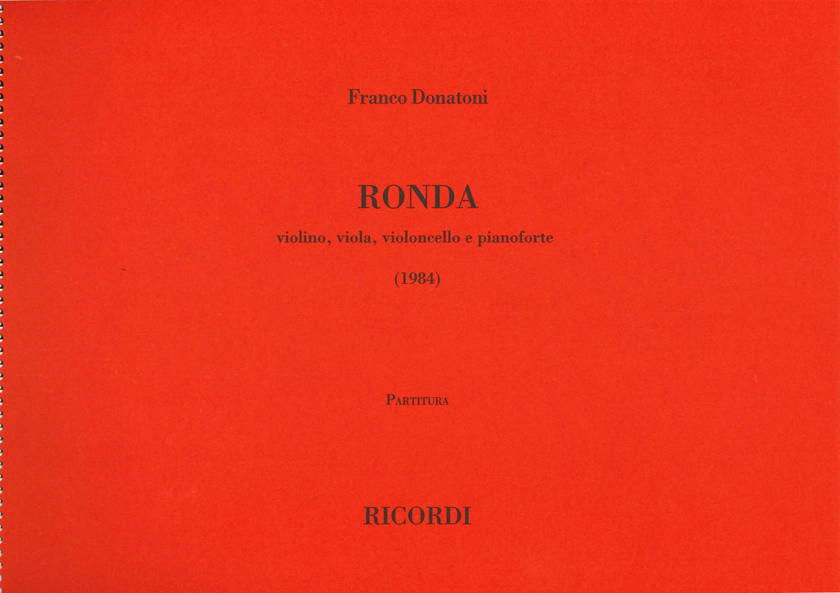Donatoni, Ronda (1984) (Ricordi)