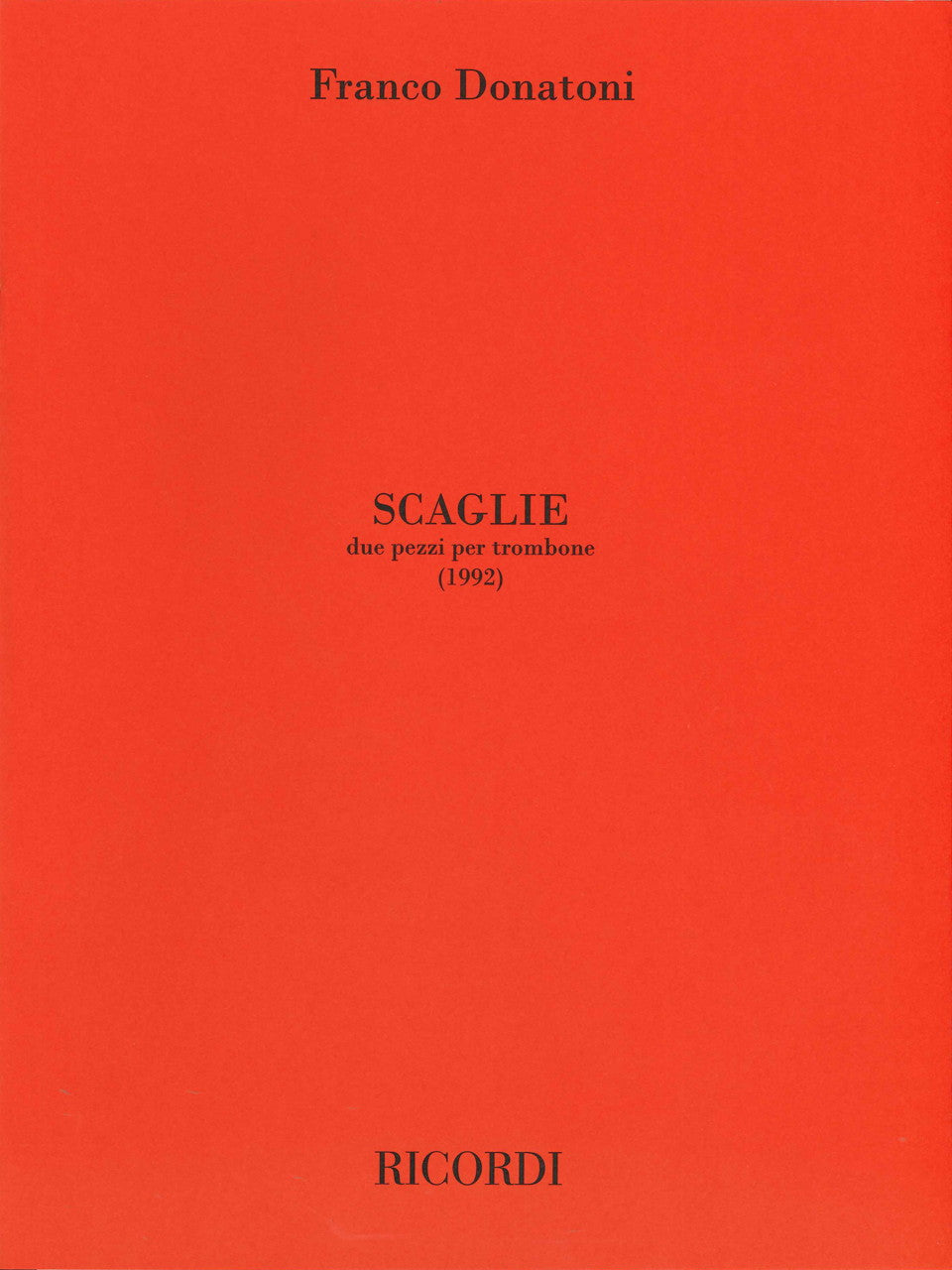 Donatoni, Scaglie (1992) (Ricordi)