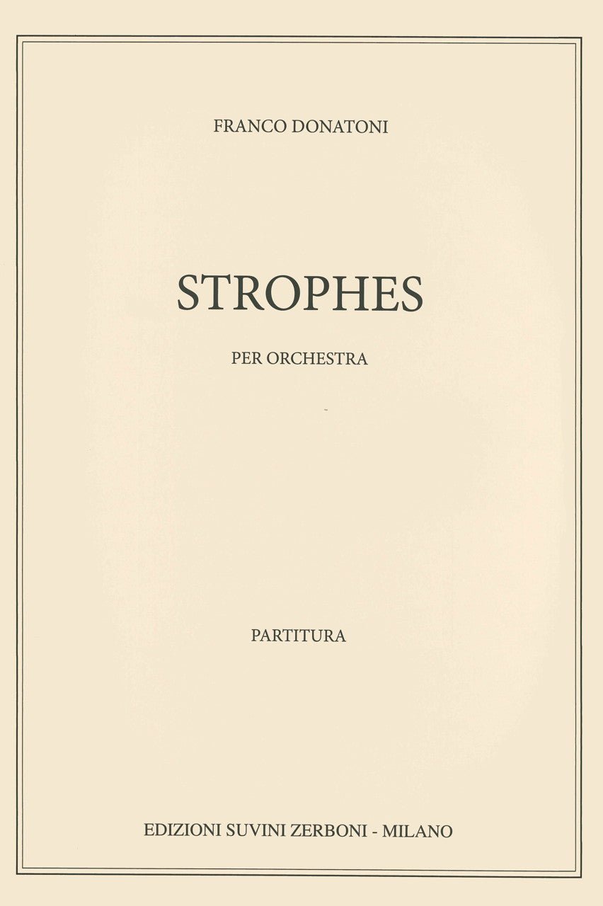 Donatoni, Strophes per orchestra (Suvini Zerboni)