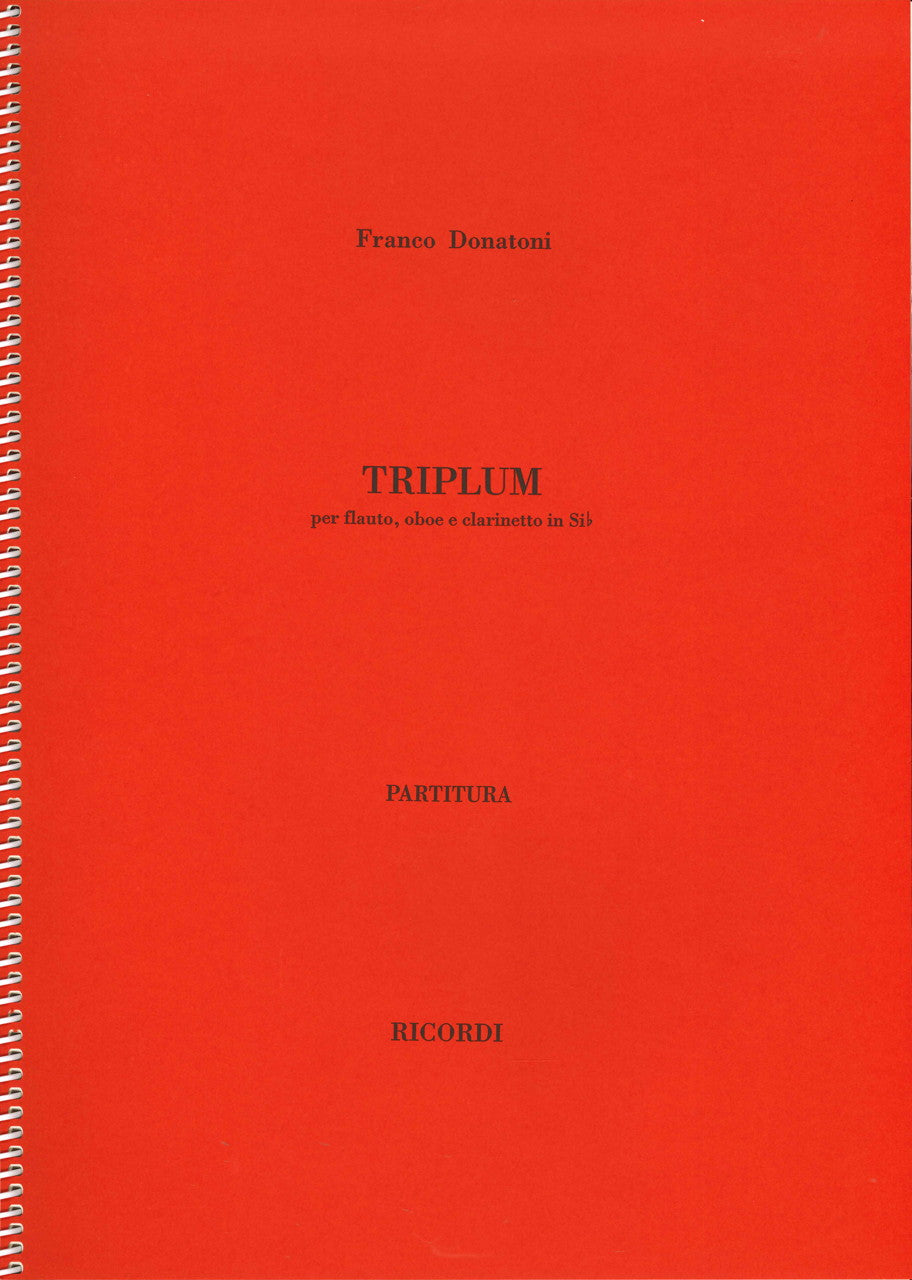Donatoni, Triplum (1995) (Ricordi)