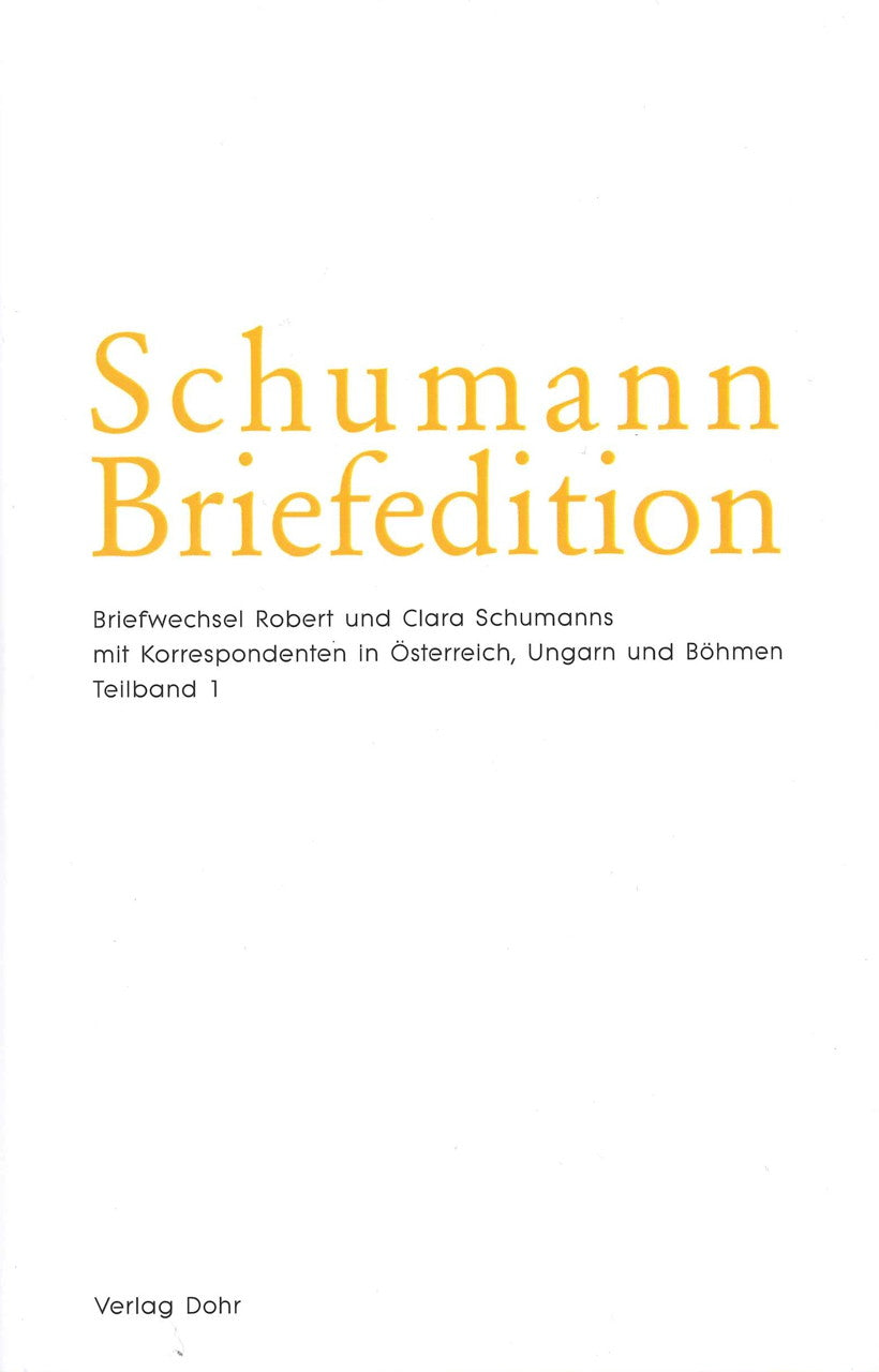 Schumann Briefedition II/27 (2 vols.) (Dohr)