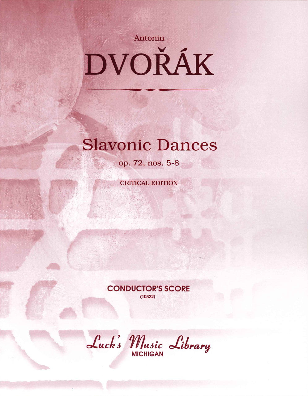 Dvorak, Slavonic Dances op. 72/5-8: Scor (Luck's Music)