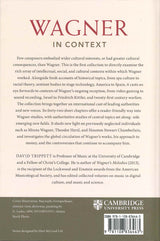 Trippett,D., Wagner in Context (Cambridge University Press)