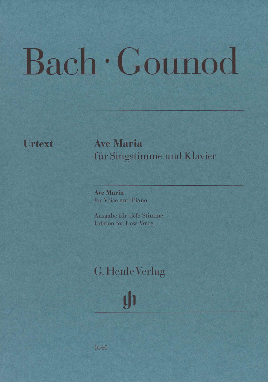 Bach/Gounod, Ave Maria (Low,Pf) [L] (Henle)