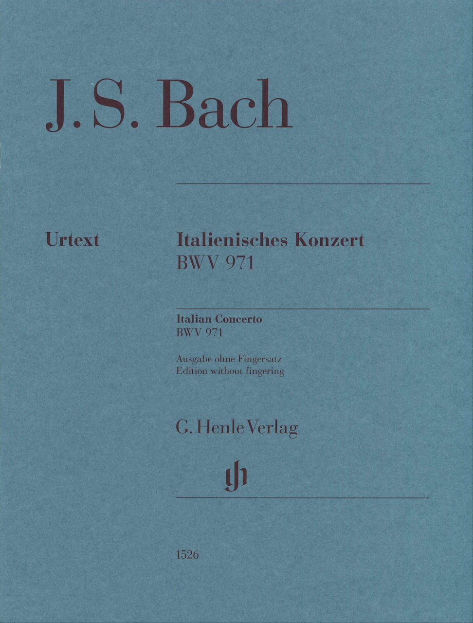 Bach, Italienisches Konzert rev. no fing (Henle)