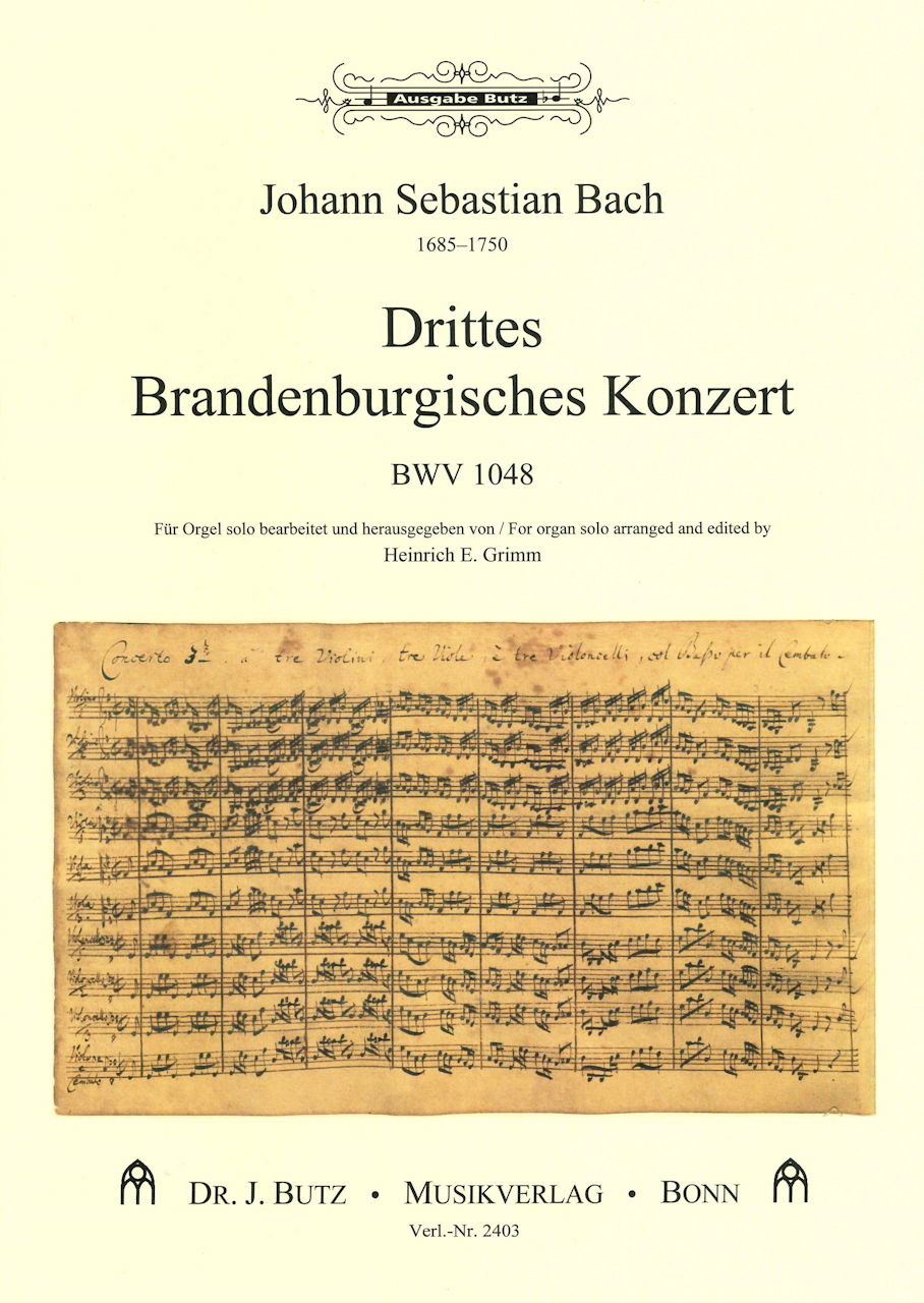 Bach, 3. Brandenburgisches Konzert 1048 (Butz)