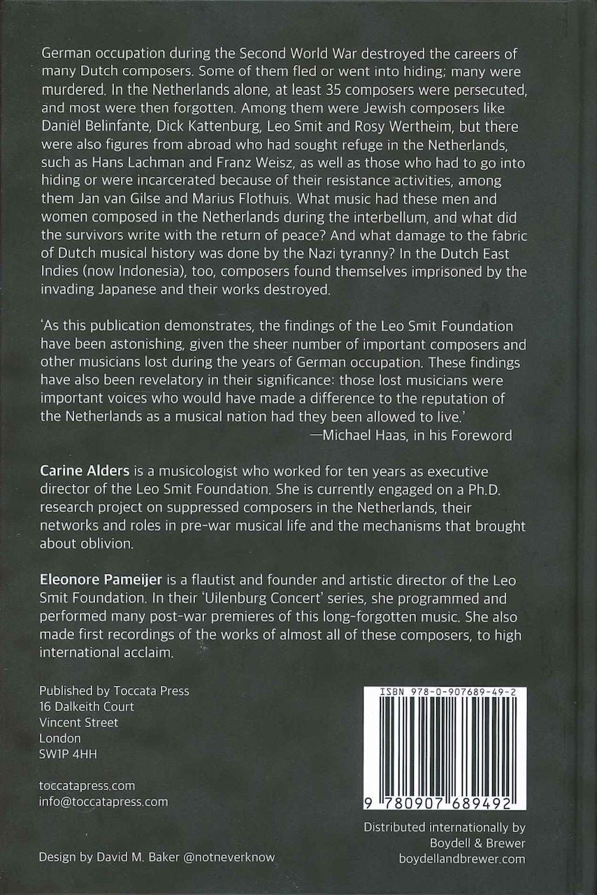 Alders, Suppressed Composers in the Neth (Toccata Press/Boydell & Brewer)