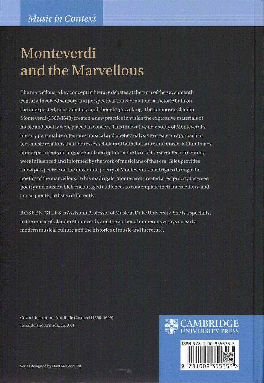 Giles, Monteverdi and the Marvellous (Cambridge University Press)