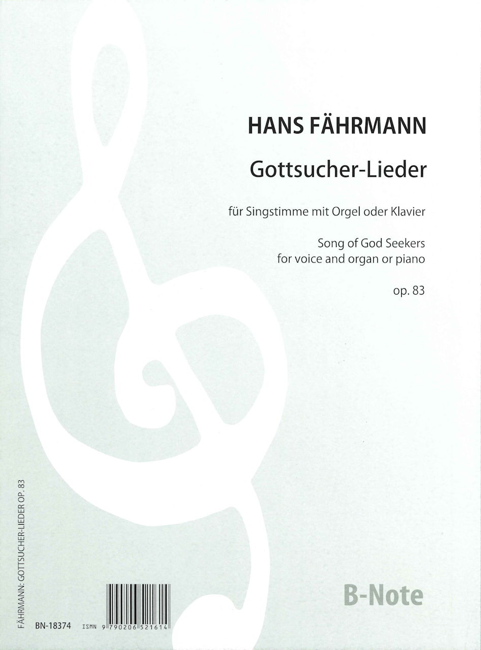 Fahrmann, 6 Gottsucher-Lieder, op. 83 (B-Note)
