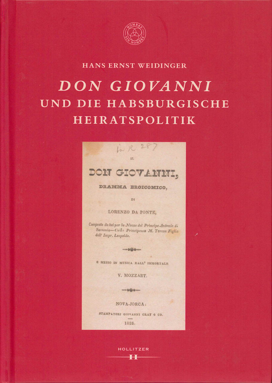 Weidinger, Don Giovanni und die habsburg (Hollitzer Wissenschaftsverlag)