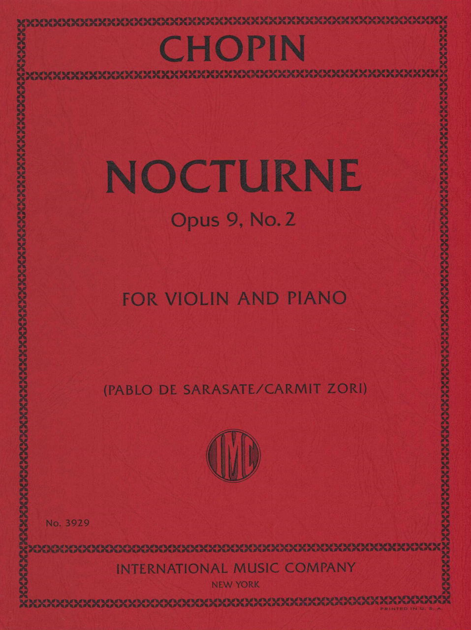Chopin, Nocturne op. 9/2 (Sarasate) (IMC)