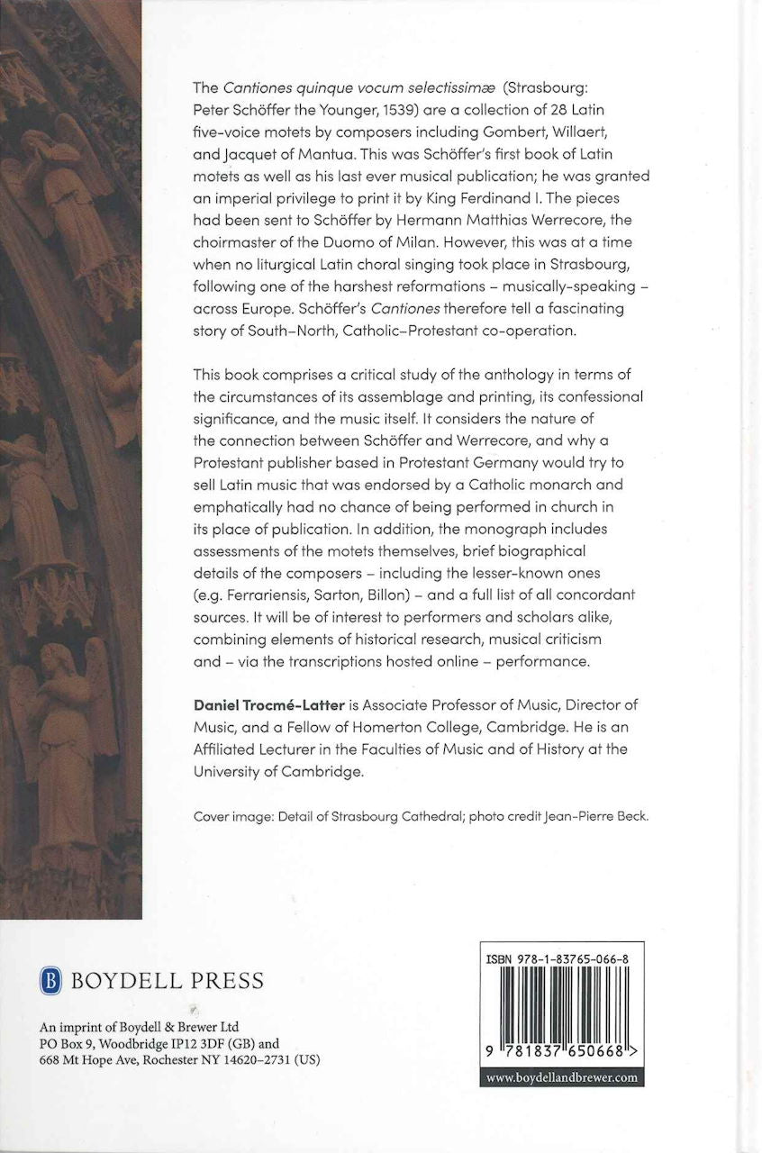 Trocme-Latter,D., Strasbourg Cantiones (Boydell & Brewer)