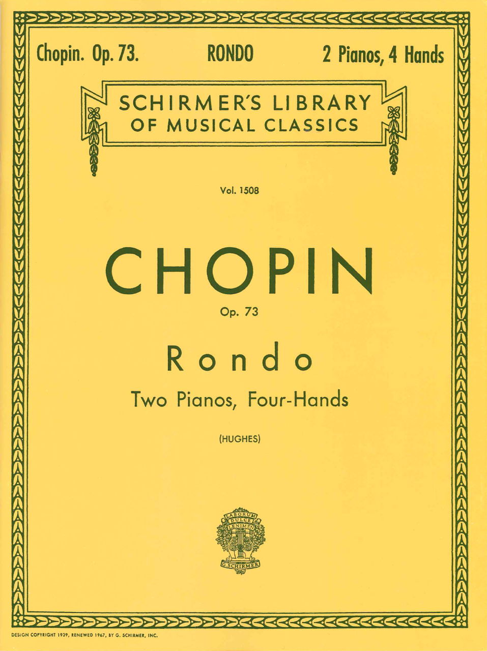 Chopin, Rondo op. 73 (G.Schirmer)