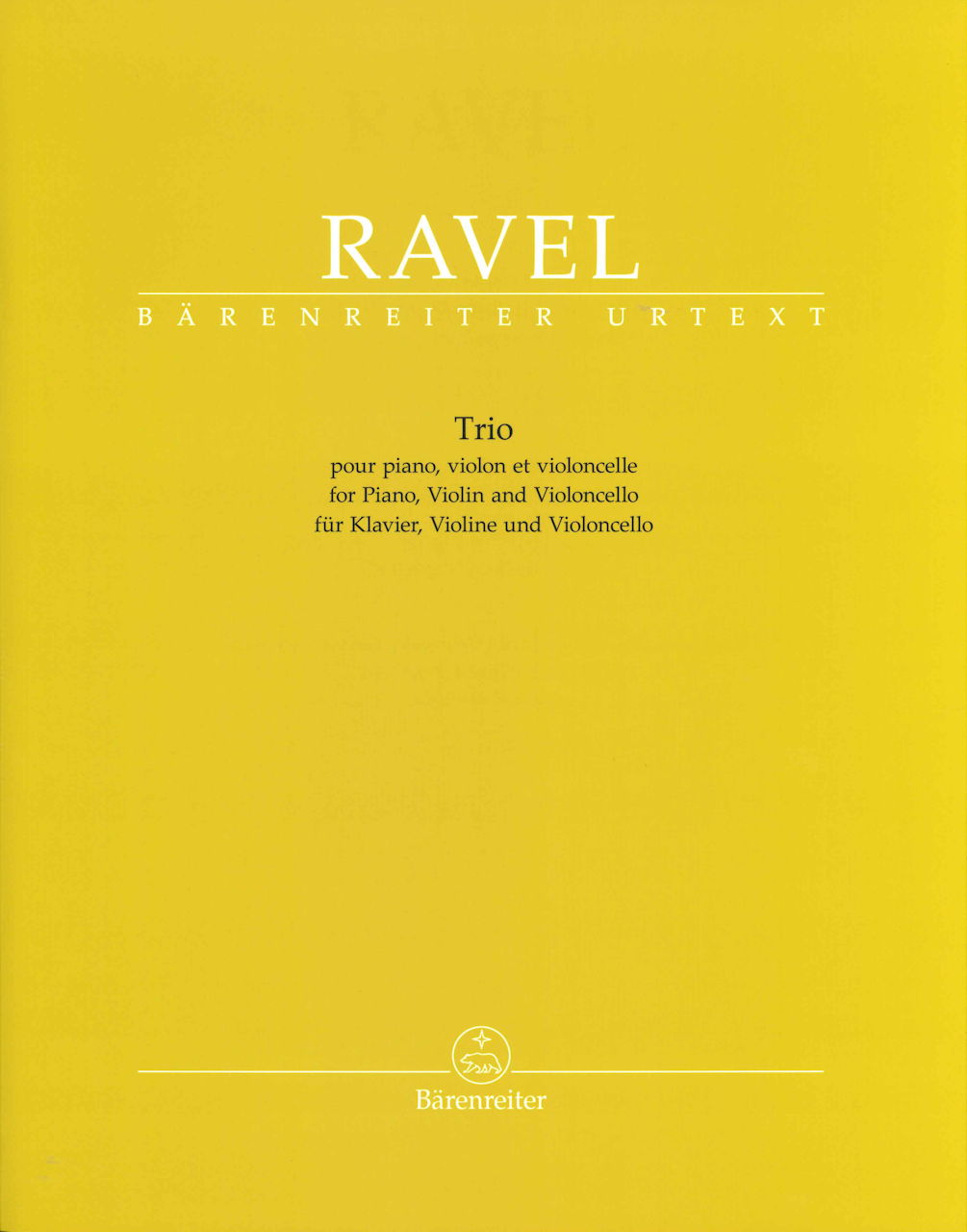 Ravel, Trio pour piano, violon et violon (Barenreiter)