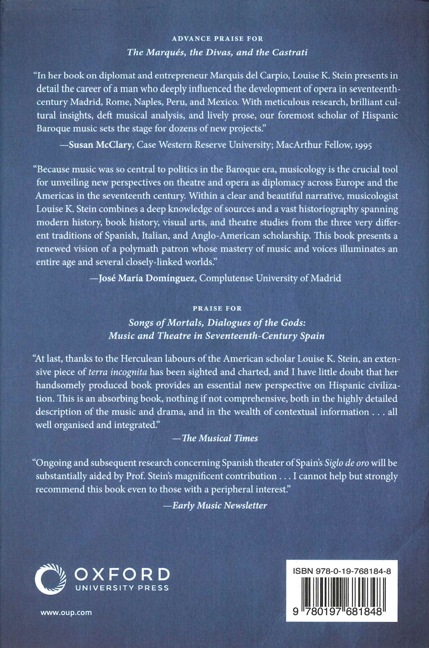 Stein, Marques, Divas, and Castrati (Oxford University Press)