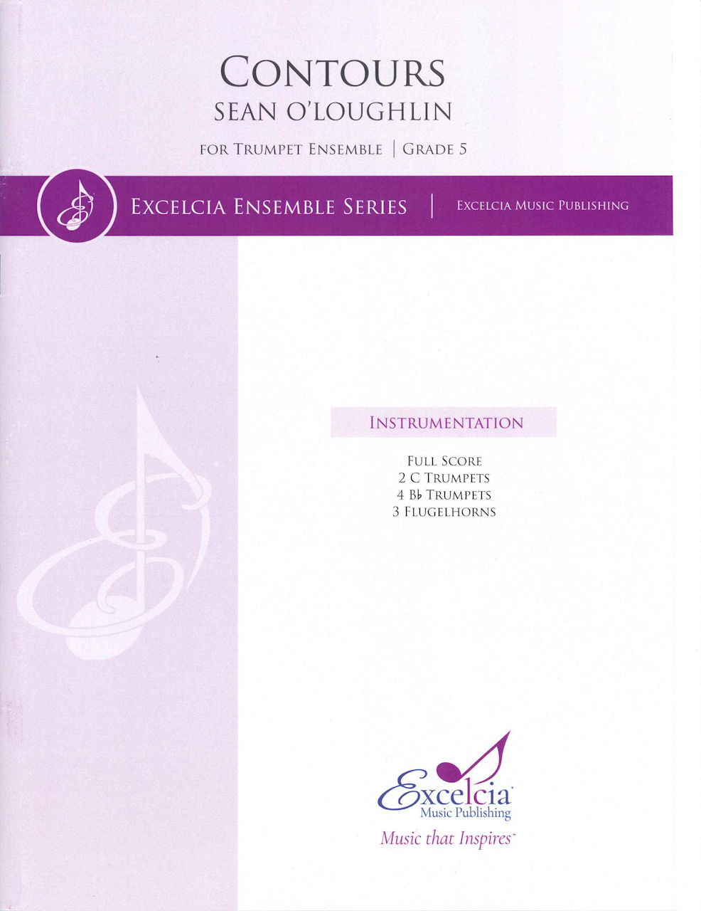O'Loughlin, Contours, for Trumpet Ens. (Excelcia Music Publishing)