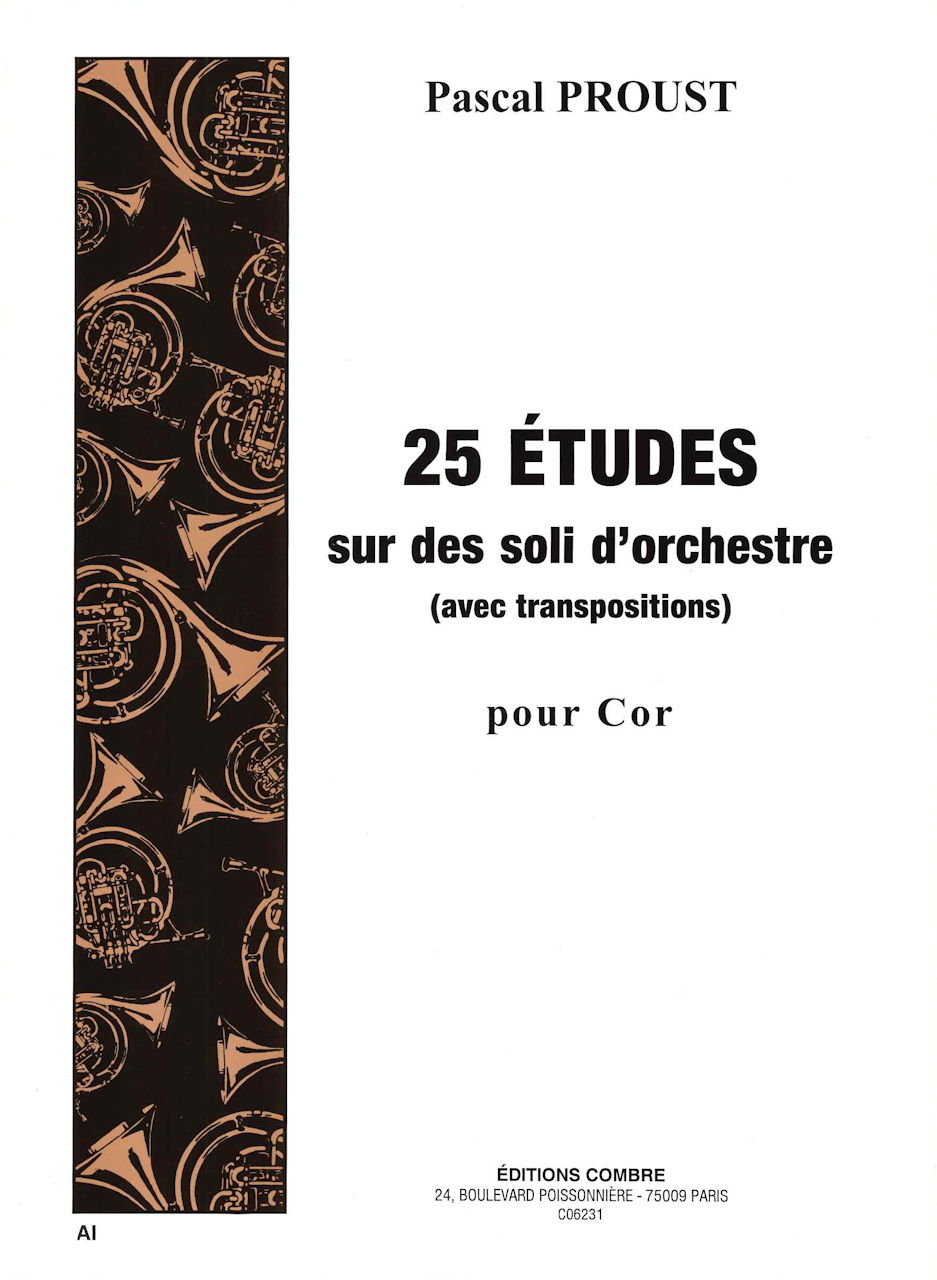 Proust, 25 Etudes sur des soli d'orchest (Combre)