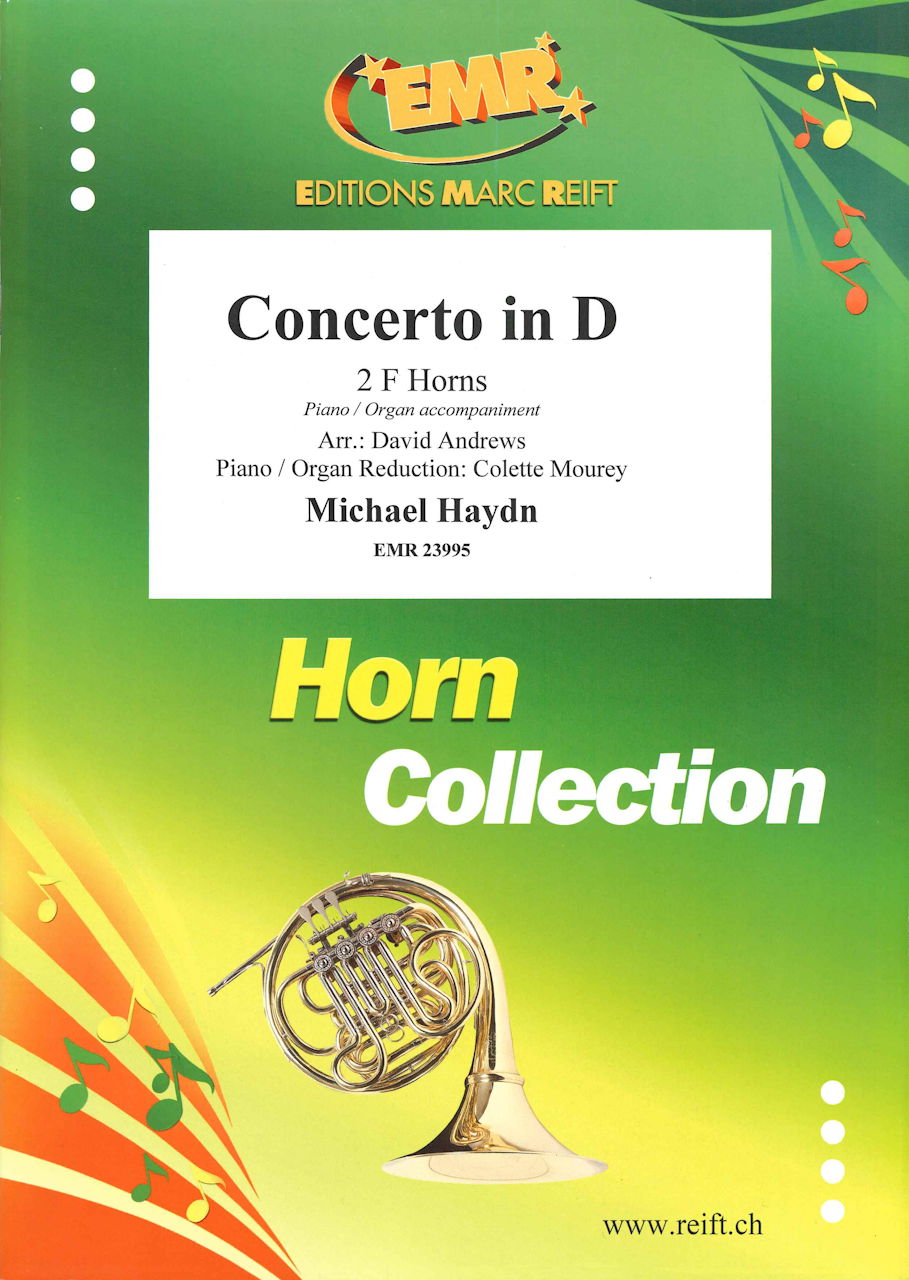 Haydn,M., Concerto in D (2Hn, Pf/Org) (Marc Reift)