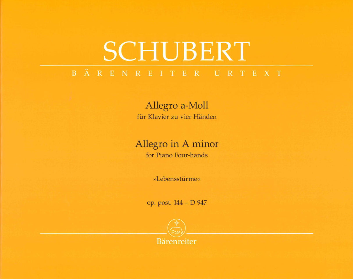 Schubert,  Allegro in A minor P4H (Barenreiter)