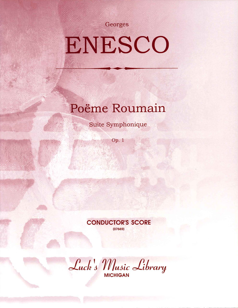 Enescu, Poeme roumain, op. 1 (Score) (Luck's Music)