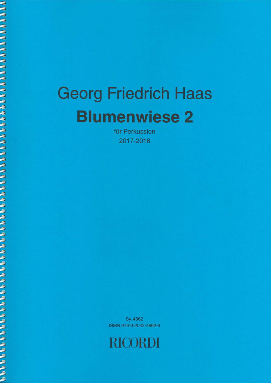 Haas, Blumenwiese 2, fur perkussion (Ricordi)