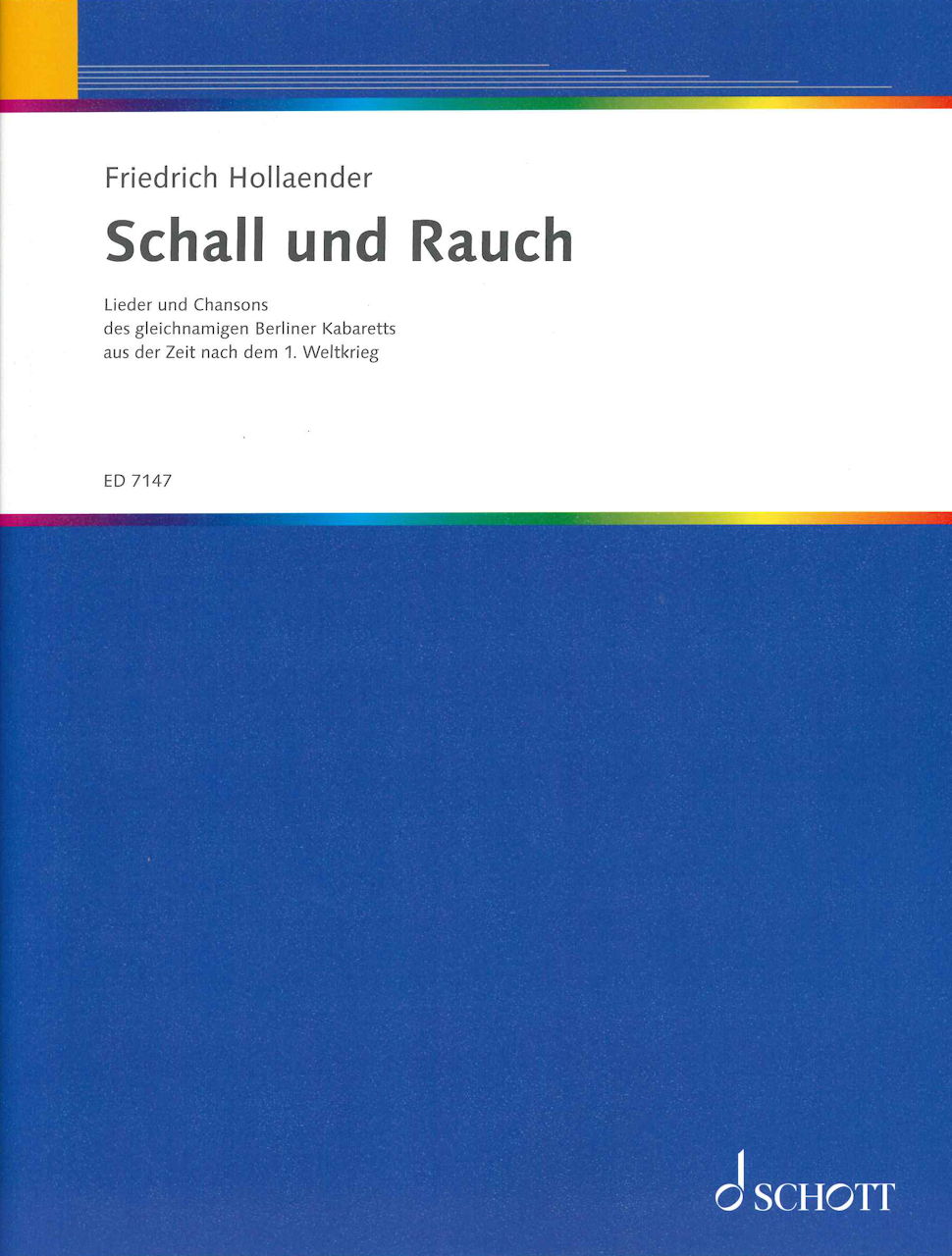 Hollaender, Schall und Rauch (Schott)