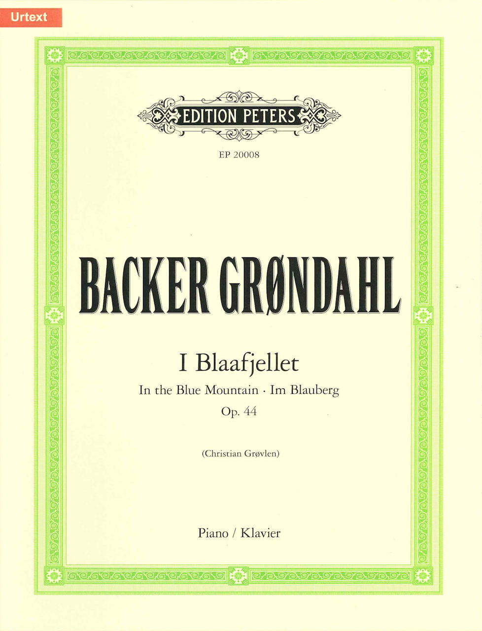 Backer-Grondahl, In the Blue Mountain (Peters)
