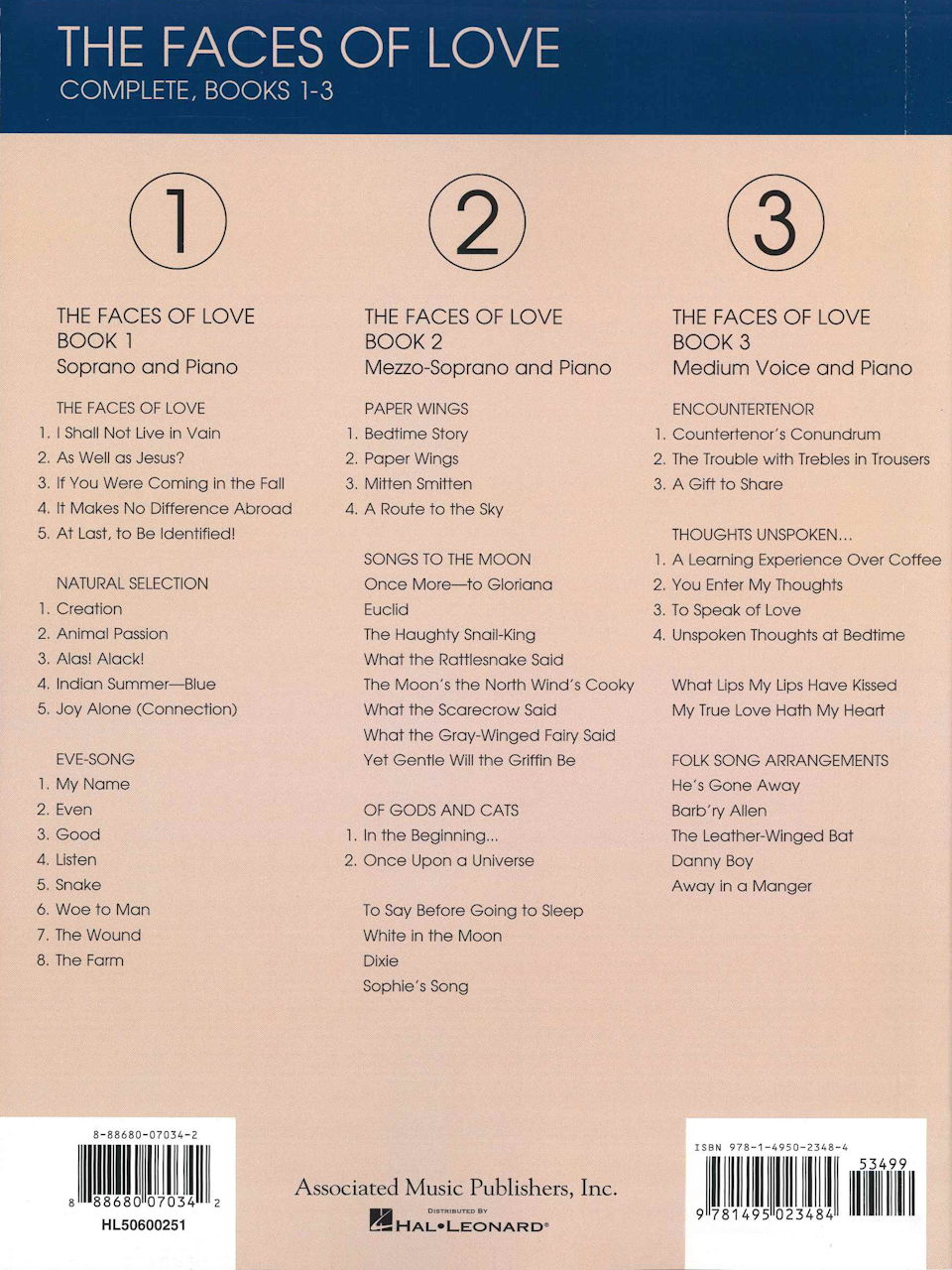 Heggie, Faces of Love, Complete (AMP)