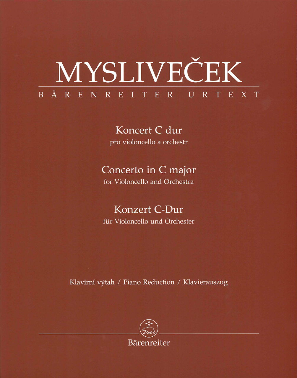 Myslivecek, Concerto for Cello (Pf Red.) (Barenreiter)