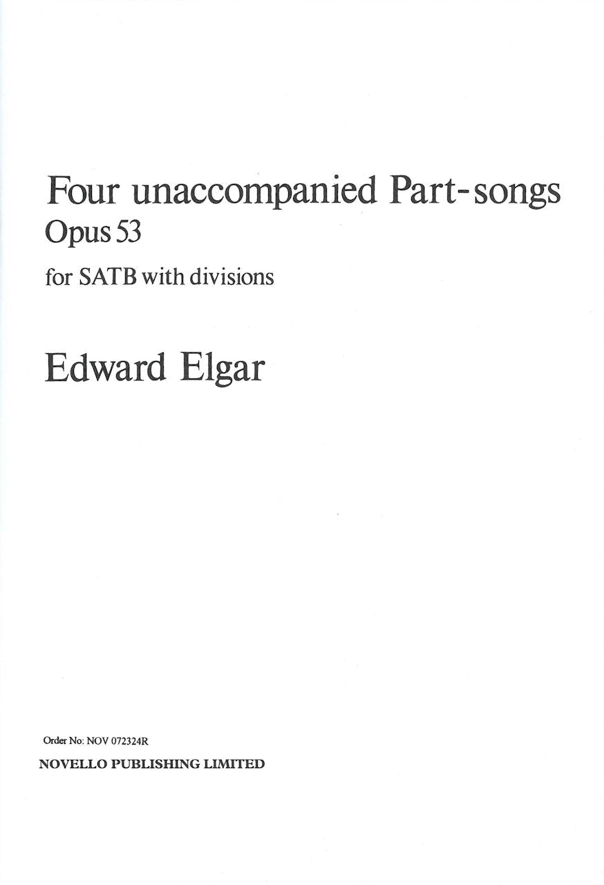 Elgar,E., 4 Unaccompanied Part-Songs (Novello)